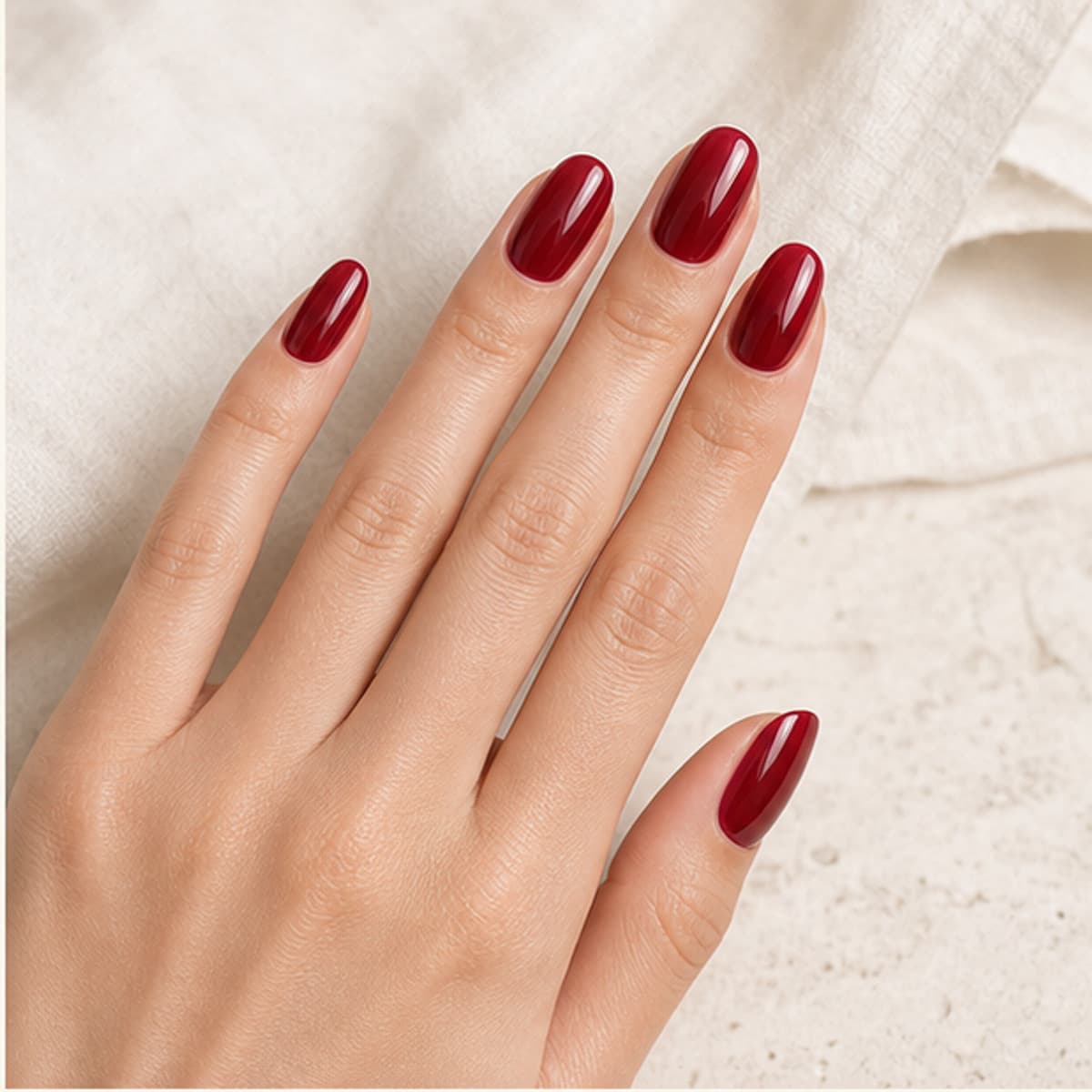 Cerise shown in correct use in the Lunara editorial style