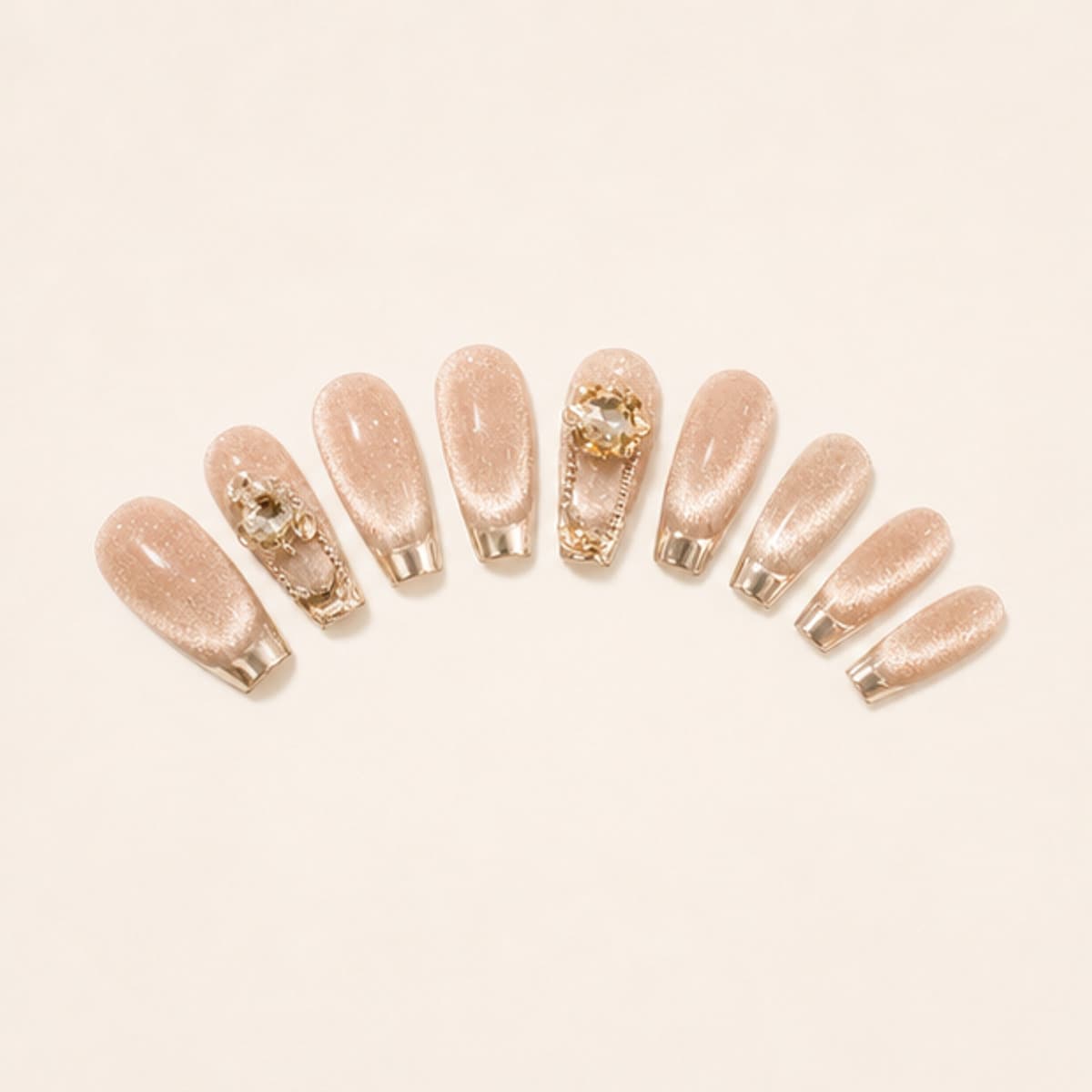 Champagne Cat Eye complete product view on a warm ivory background