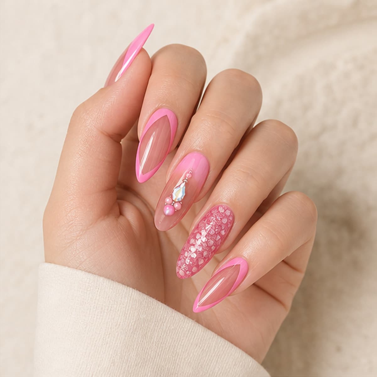 Fuchsia shown in correct use in the Lunara editorial style
