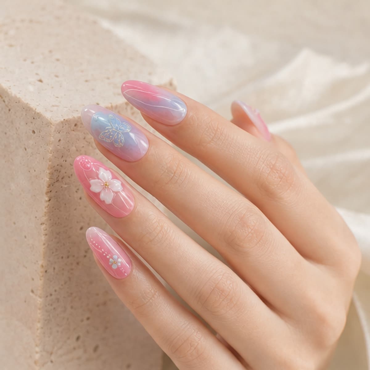Jardin Cristal shown in correct use in the Lunara editorial style